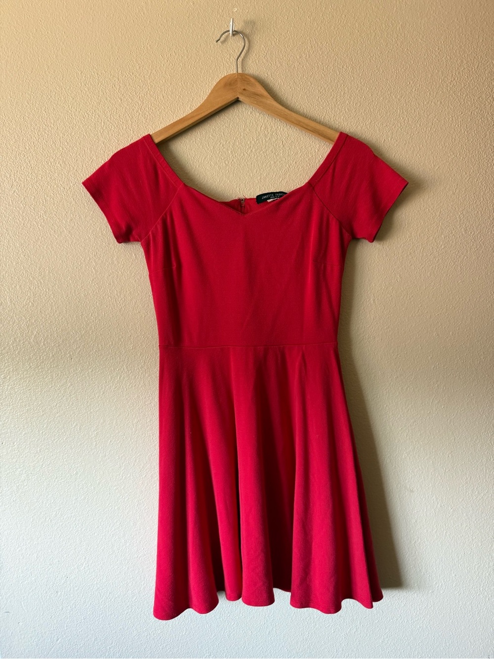 Red Fit-and-Flare Dress - Women